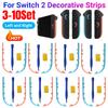 Замена декоративных полосок для корпуса контроллера Switch 2 Joy-Con, боковая панель для Nintendo Switch 2, игровые аксессуары
