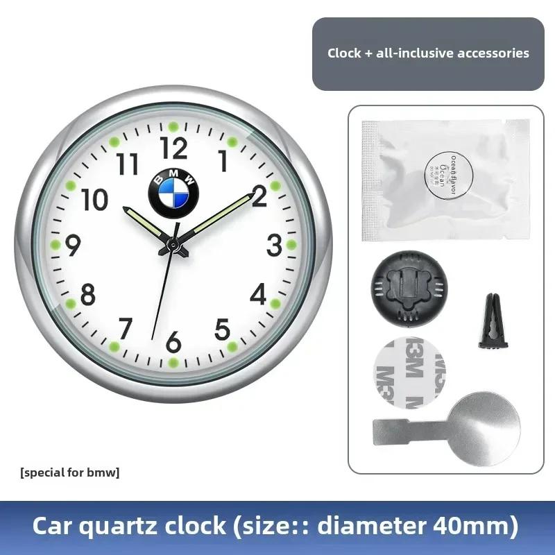 BAAY1 Car Sticker For BMW Car Interior parts mini Clock Watch Auto Electronic Quartz Watch For BMW M E46 E90 E60 F30 F10 E39 E36 F20