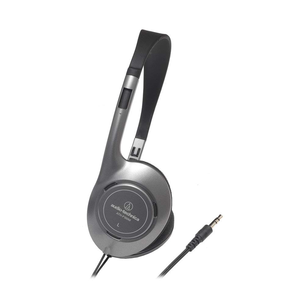Проводные серые наушники Audio-Technica ATH-P100M, кабель 1,5 м, открытого типа, накладные,