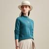 Women's Pure Cashmere Semi-High Collar Knit Sweater