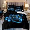 3D Gamepad Bedding Set Microfiber Quilt Cover Three-Piece Set