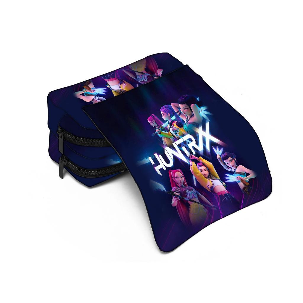 KPop DemonHunters полная версия студенческий пенал большой вместимости Demon Hunter Girls Group пенал сумка для канцелярских товаров CLE