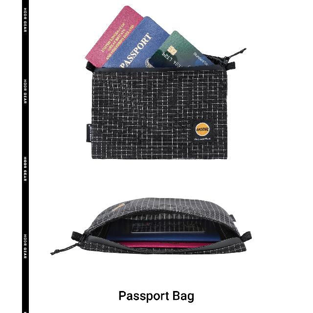 [HODR GEAR] Ditty Bag Self Standing Ultralight 210D Gripstop UHMWPE Storage Pouch Travel Organizer for First Aid Passport Wallet