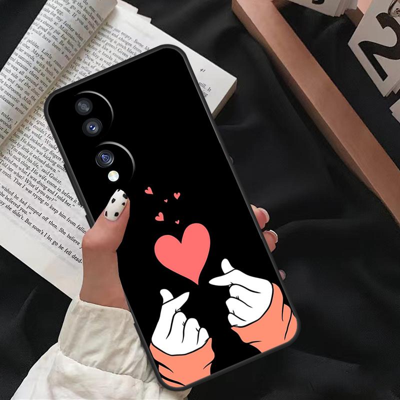 Kpop Сердце Рукой Пальцами Чехол Для Honor Magic 8 Pro 6 5 7 Lite Для Honor 200 400 50 70 90 X8b X9a X9b X9c X9d Win RT