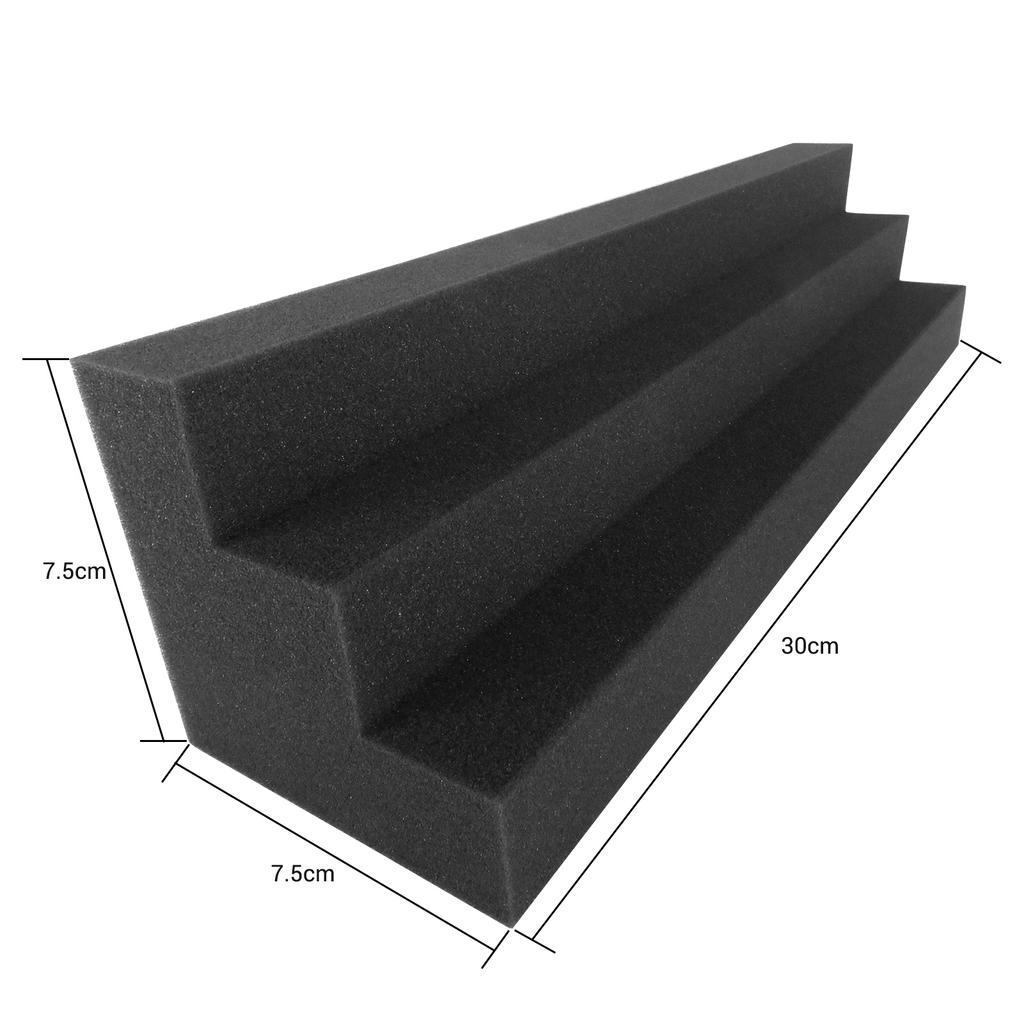 12 шт. 30 * 7,5 * 7,5 см Пенопанели Высокой плотности Звукоизоляционные Огнестойкие Клиновидные Пеноблоки для Домашней Студии Театра