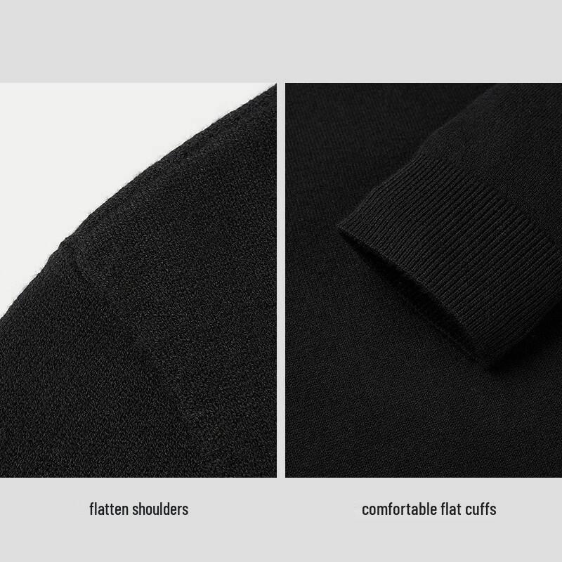 Мужской трикотажный свитер с полувысоким воротником HLA