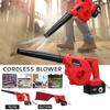 Handheld Cordless Leaf Air Blower Electric Hair Dryer Dust Sweeper Vacuums 12800mAh Li-ion Battery 220V