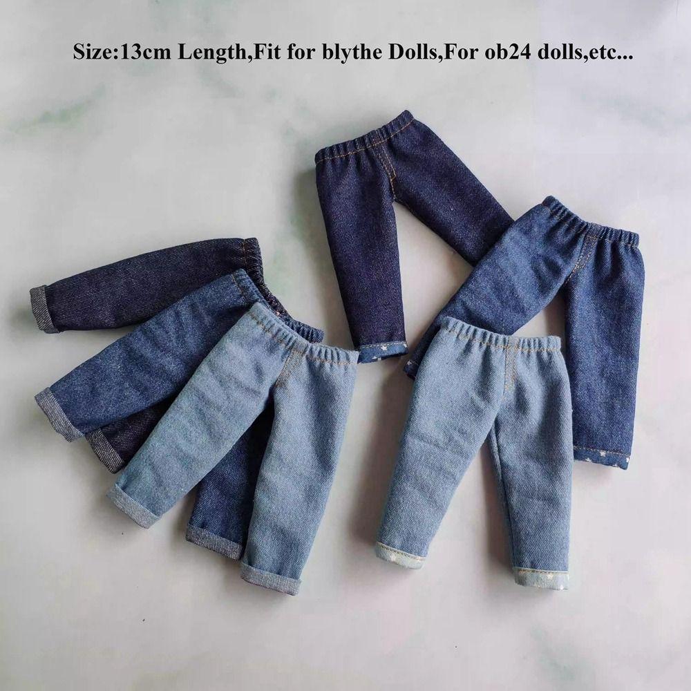 Джинсы ручной работы, модная одежда для кукол, брюки высокого качества, милые брюки для кукол Блайз ob24