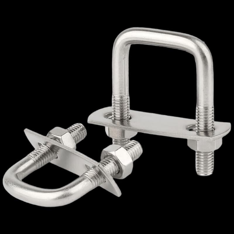 304 Stainless Steel Right Angle U-Bolt Set