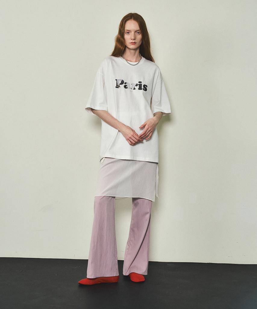 CITTA Summer Bootcut Pants_Ctb522 (Light Pink)