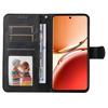 For Oppo Reno12 F 5G Case PU Leather Phone Cover with Cash/Card Slots