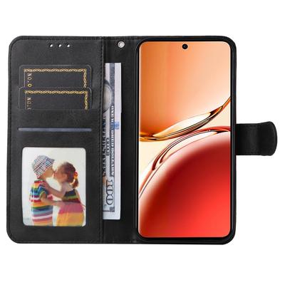 Для Oppo Reno12 F 5G Чехол из ПУ кожи Чехол для телефона с отделениями для наличных/карт