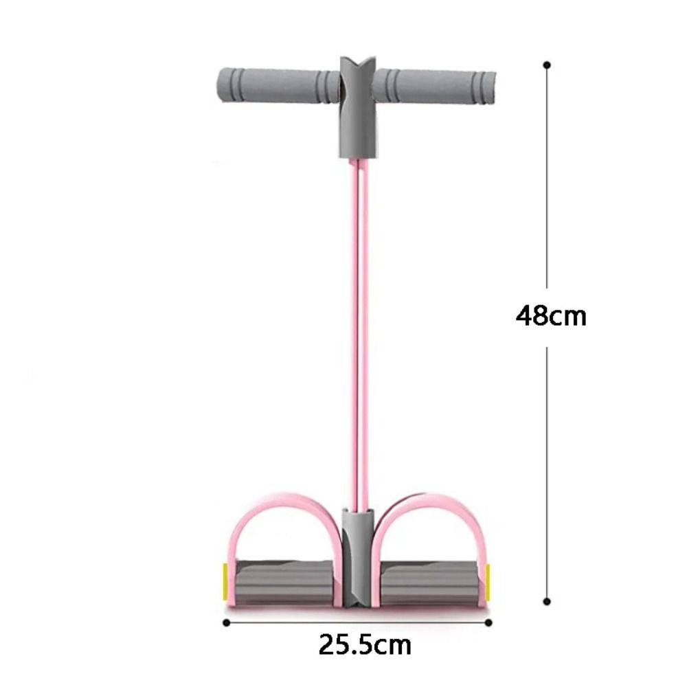 4-Tube Yoga Pedal Puller Thicken Elastic Pull Rope Multifunction Resistance Band Waist