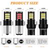 2PCS T20 7443 7440 3030 24SMD LED Bulbs Car Brake Bulbs Lights Reverse Red Yellow White 12v