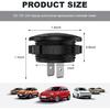 DC 12V 24 V Voltmeter Gauge, Car LED Digital Display Round Panel Voltage Gauge Meter, Waterproof Mini Volt Tester Battery Monitor Indicator for Car