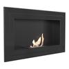 Wall Mounted Bioethanol Fireplace JULIET 1100 TÜV Black