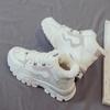 Popular Sports Shoes Women's Plush 2023 Autumn and Winter New High Top Versatile Dad Running Casual Cotton Shoes Trend