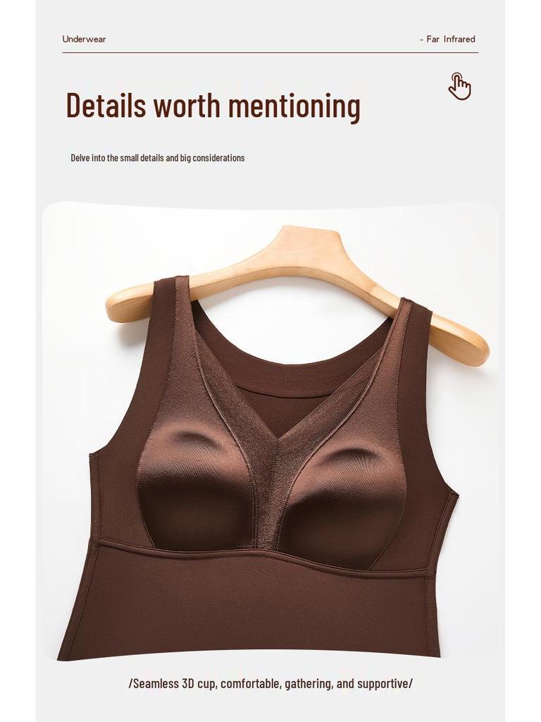 Кружевной атласный антибактериальный бюстгальтер с согревающей спинкой и эффектом разглаживания - Женский 10A с комфортной поддержкой