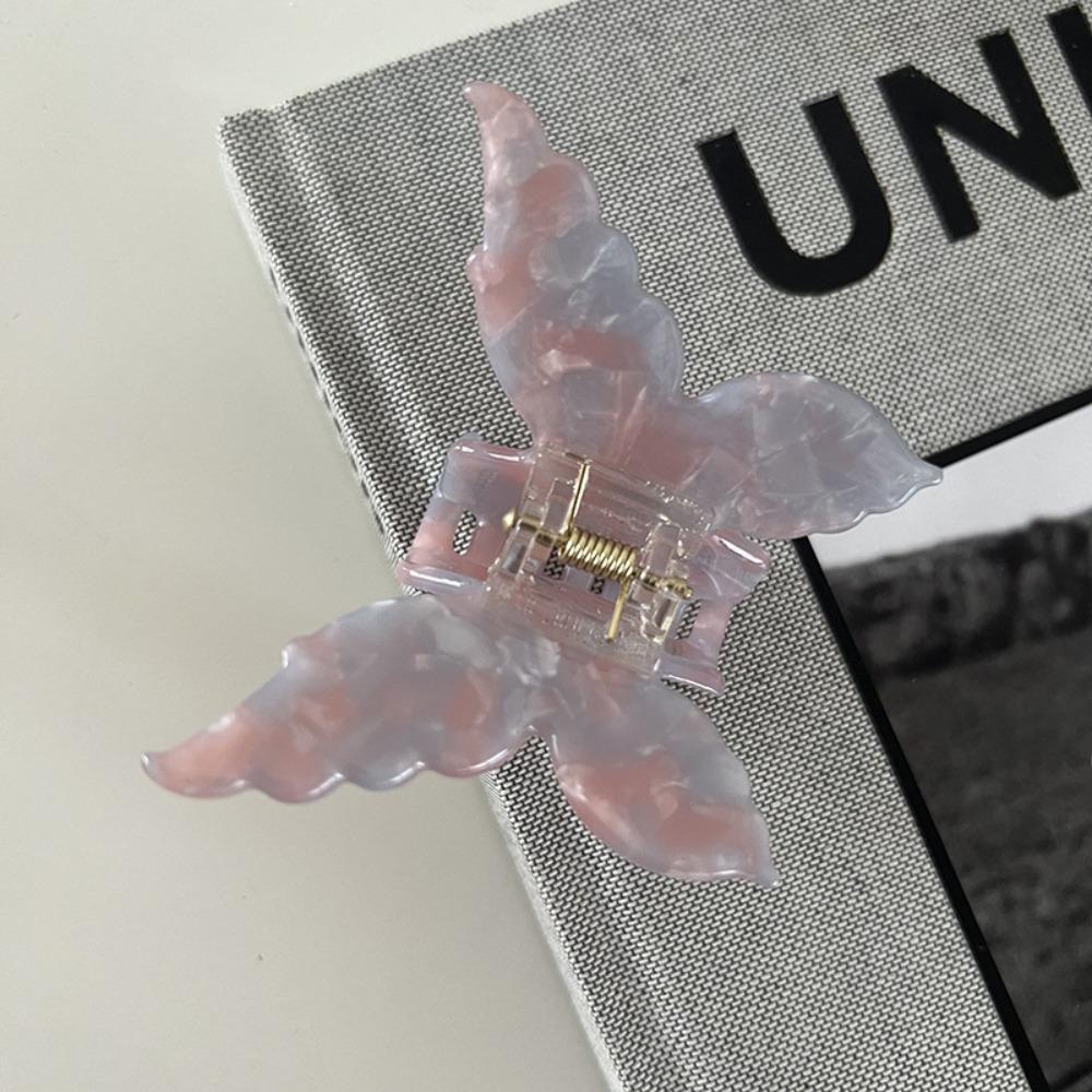 Acetate Fiber Butterfly Hair Claw Colorful Hair Clamps New Hair Clip