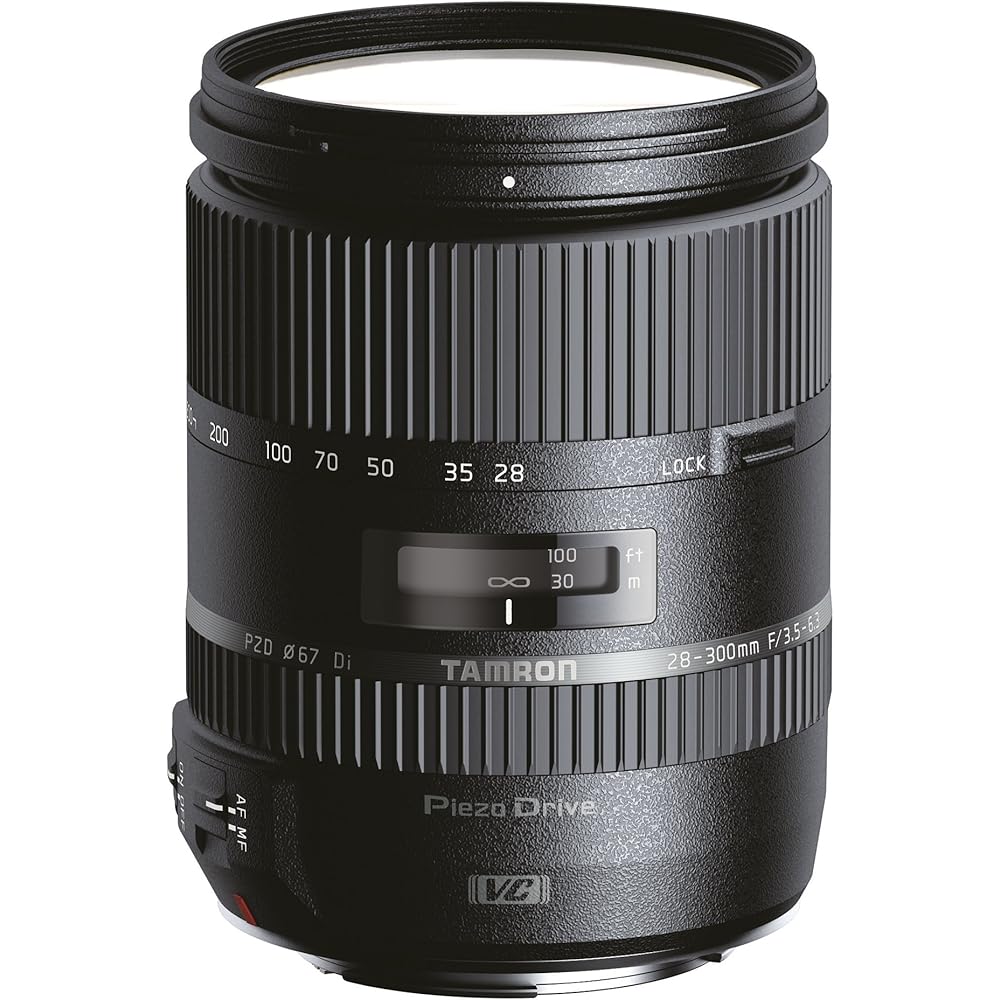 TAMRON A010N High Magnification Zoom Lens 28-300mm F3.5-6.3 Di VC PZD Full Size Compatible with N...
