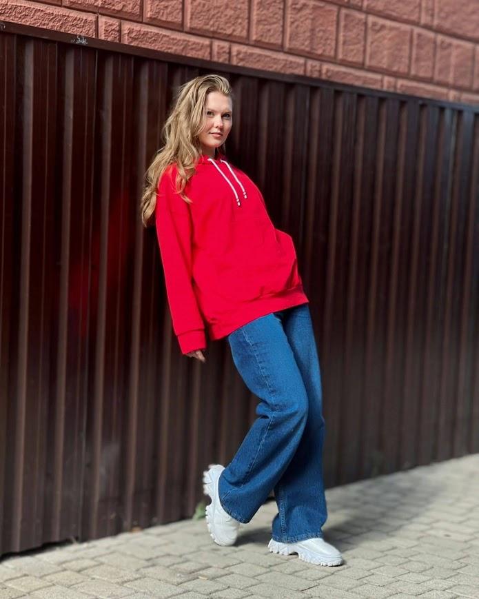 Толстовка с капюшоном (Женский) Любой сезон 8360-057 HC