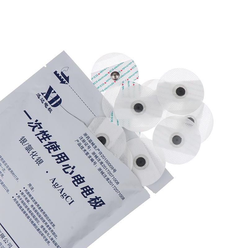 50Pcs/Bag Electrode Patch Medical Disposable Ecg Ekg Accessories Non-Woven Electrode Pads Electrocardiogram Muscle Stimulator