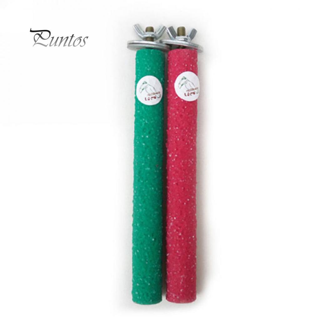 Шлифовальная жердочка с крепежем в клетку попугаю