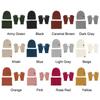 Casual Knit Winter Hat Warm Fleece Neck Scarf Trendy Winter Set  for Women Men