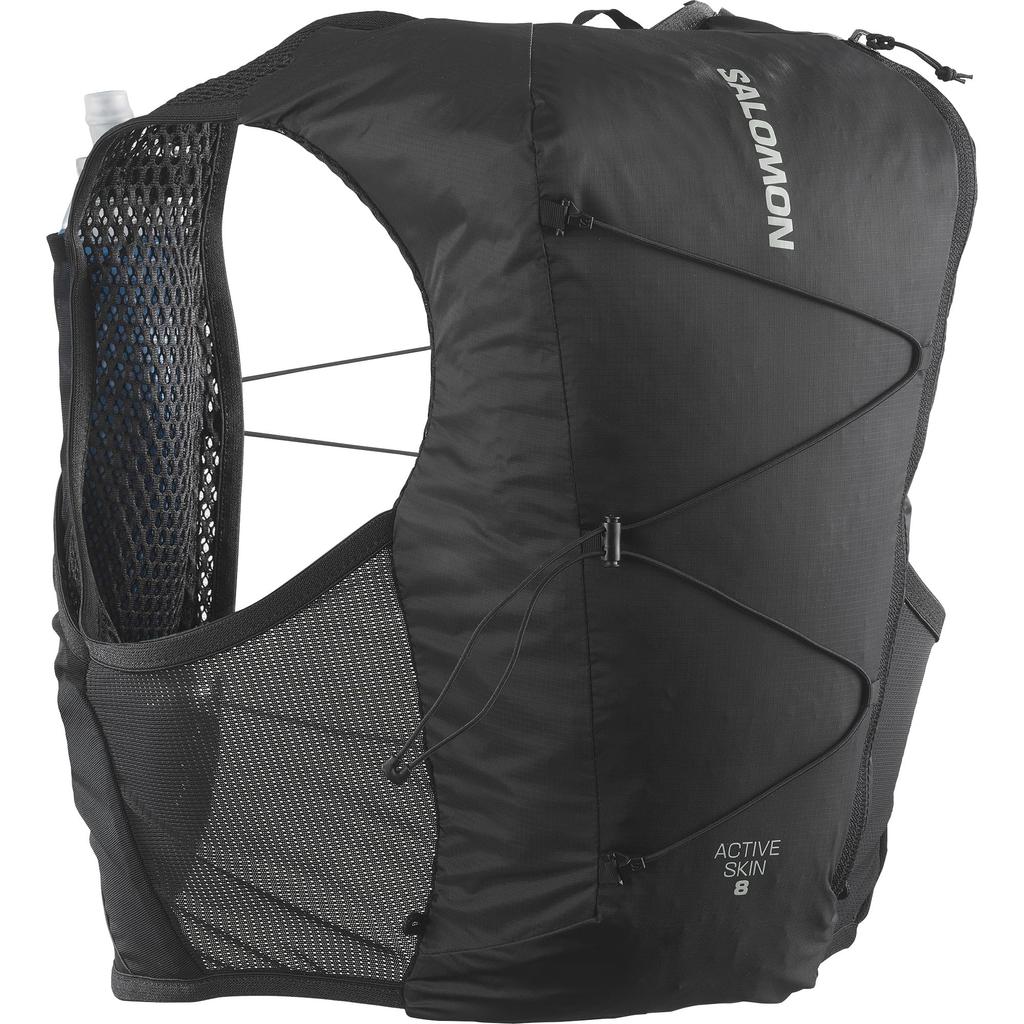 SALOMON ACTIVE SKIN 8 SET Рюкзак-жилет для гидратации Размер (Черный/Металл, M)