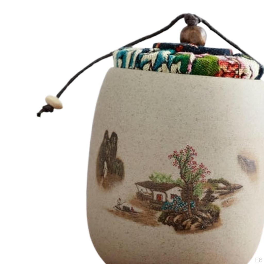 Керамический контейнер для чая, свободный контейнер для хранения, небольшая пищевая банка