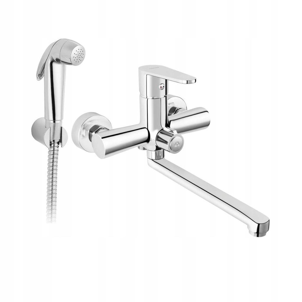 Ferro Cordoba chrome wall-mounted bathtub faucet