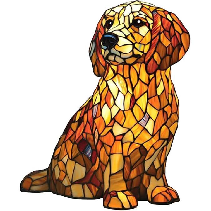 Ночной светильник серии «Собака» 2025 года, лампы для ночных столиков, настольный светильник с изображением кошек из окрашенной смолы, светодиодные настольные лампы с изображением милых домашних животных, креативные животные