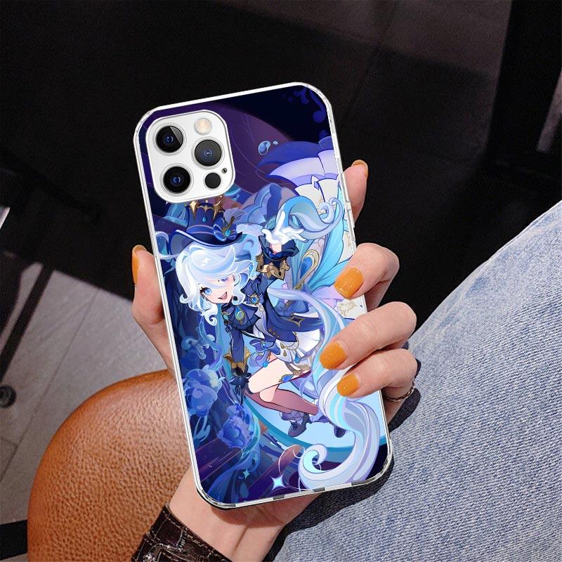Чехол для телефона Genshin Impact Furina для Iphone 17 Air 16 16E 11 12 13 Mini 14 Plus 15 Pro Max 7 8 + SE 2020 Чехол для телефона Coque