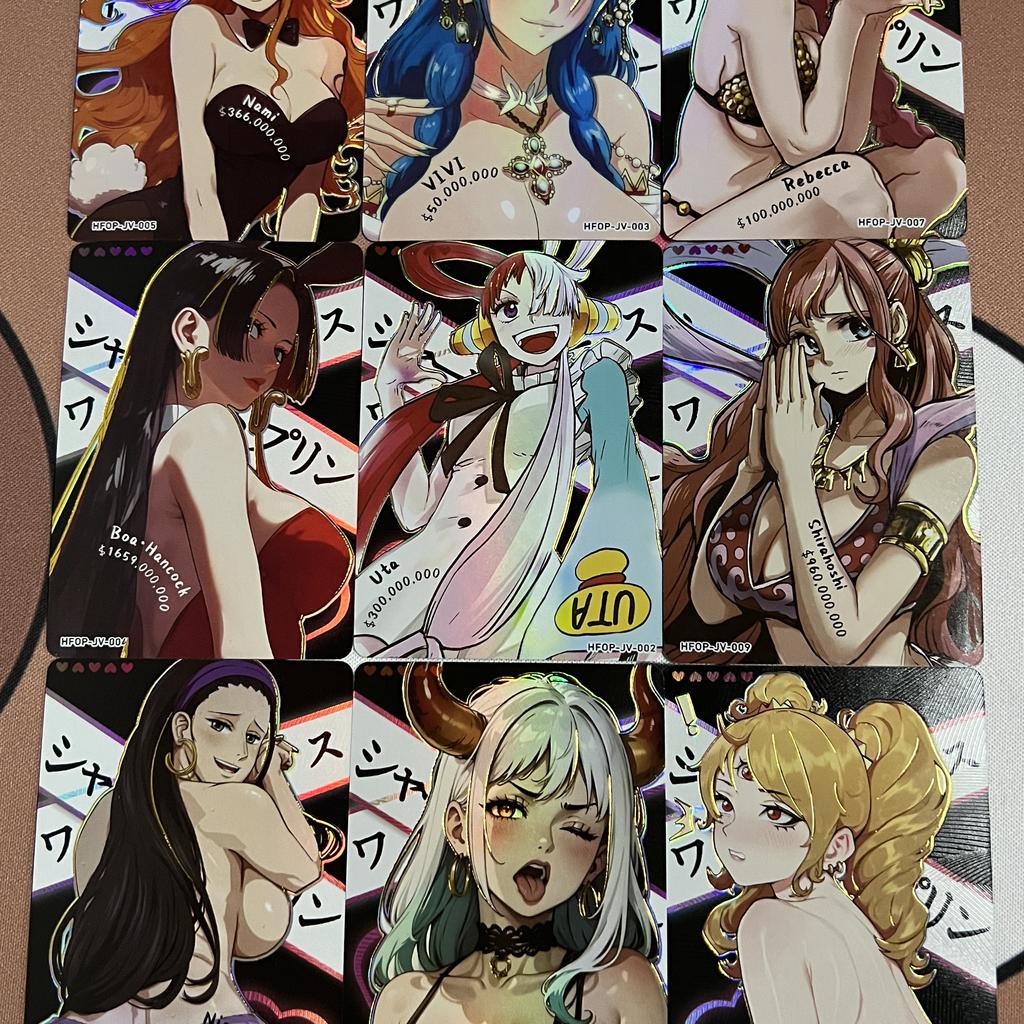 Нами One Piece ACG DIY Рельефная Боа Хэнкок Самоконтроль Коллекция, Подписанная Коллекционная Карточка, Аниме Мультфильм Подарок