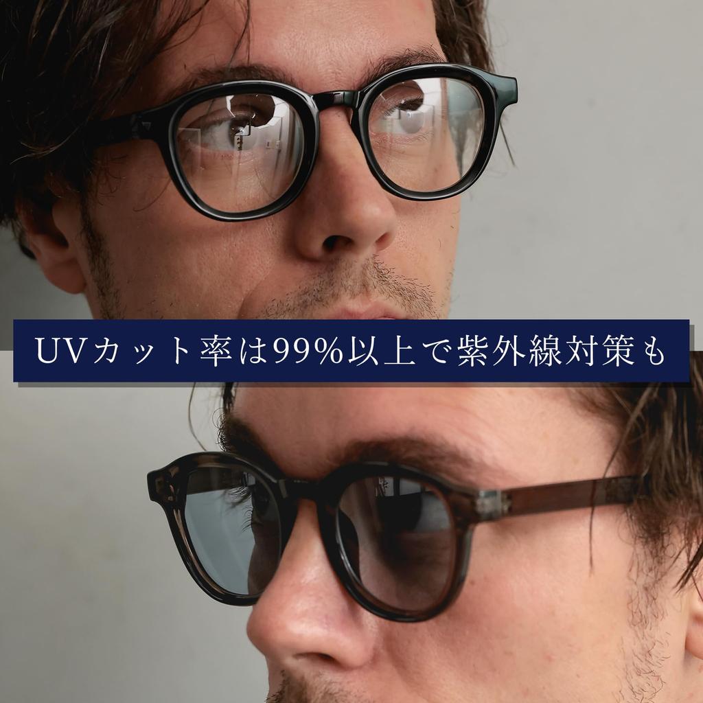 Солнцезащитные очки Clear Black x Light Smoke для мужчин и Boston UV Модные цветные прозрачные [FashionBerry] Женские, Стильные, 99% Защита, Легкие,