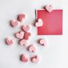 6 Pcs Cute Plastic Pink Love Heart Planner Paper Clip Bookmark Kawaii School Stationery New Office Gadgets Desk Accessories