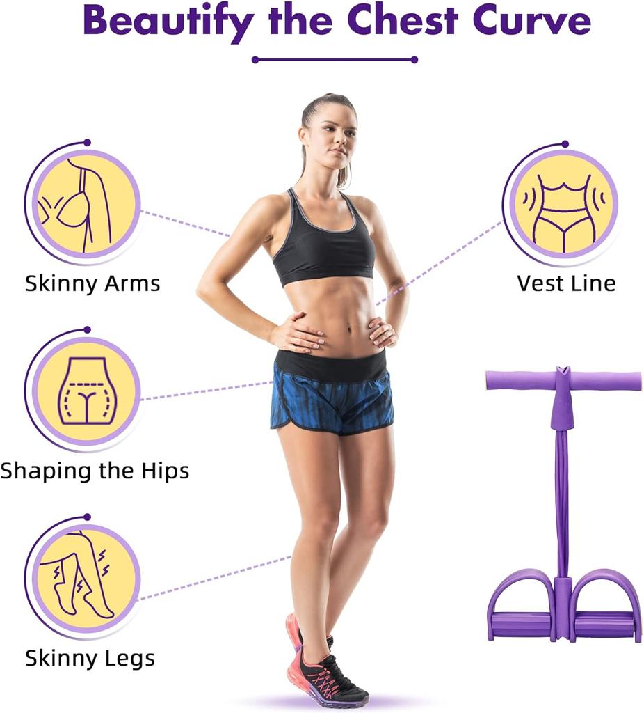 Pedal Puller Slim Waist Pulling Rope Sports Resistance Rope Fitness and Fitness Pedal Resistance Belt