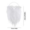 Santa Claus White Beard Mustache Christmas Costume Prop Fake Beard for Adults Kids Party Dress Up Accessory Cosplay Decoration