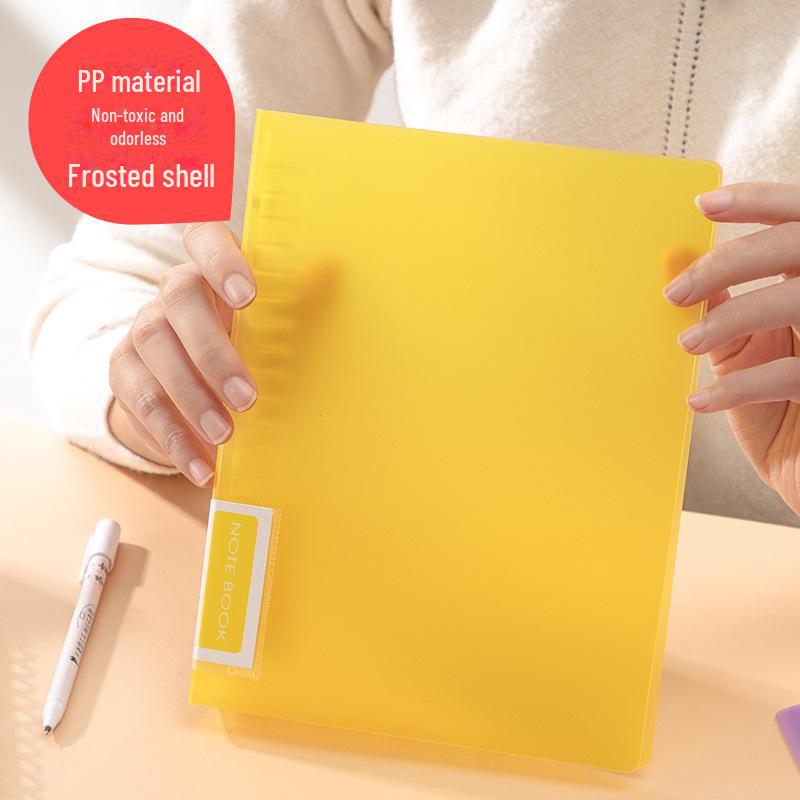 Прозрачная папка-скоросшиватель формата А5 из полипропилена с 20 отверстиями для отрывков из учебных пособий, с возможностью отрывного хранения.