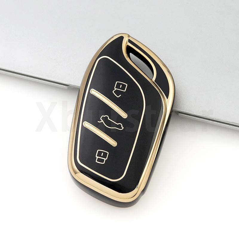 Серебряный Край Держатель Чехла Бесключевой Для Roewe Erx5 Rx5 I6 I5 Rx3 Rx8 Для Mg 4 Mg5 Mg6 Mg Zs Ev Hs Ehs Zx Gt ТПУ Чехол для Автомобильного Ключа