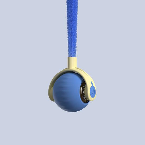 Интерактивная игрушка-мяч для кошек, перезаряжаемый через USB, автоматический движущийся мяч с плюшевым хвостом, умная головоломка для домашних животных для занятий спортом в помещении, снятия стресса