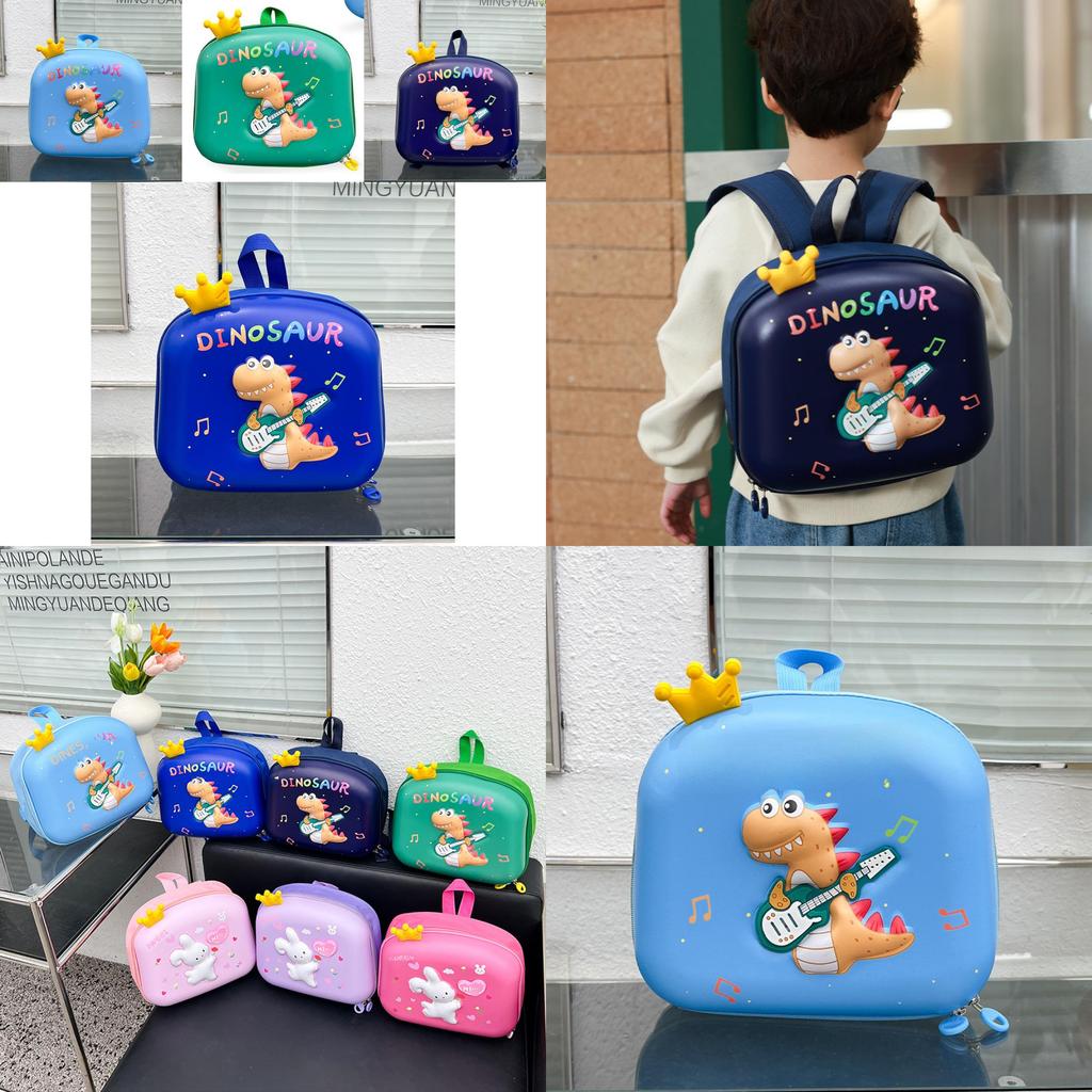 Comfortable Breathable Oxford Cloth Child Backpack With Charming Animal Patterns For Kids