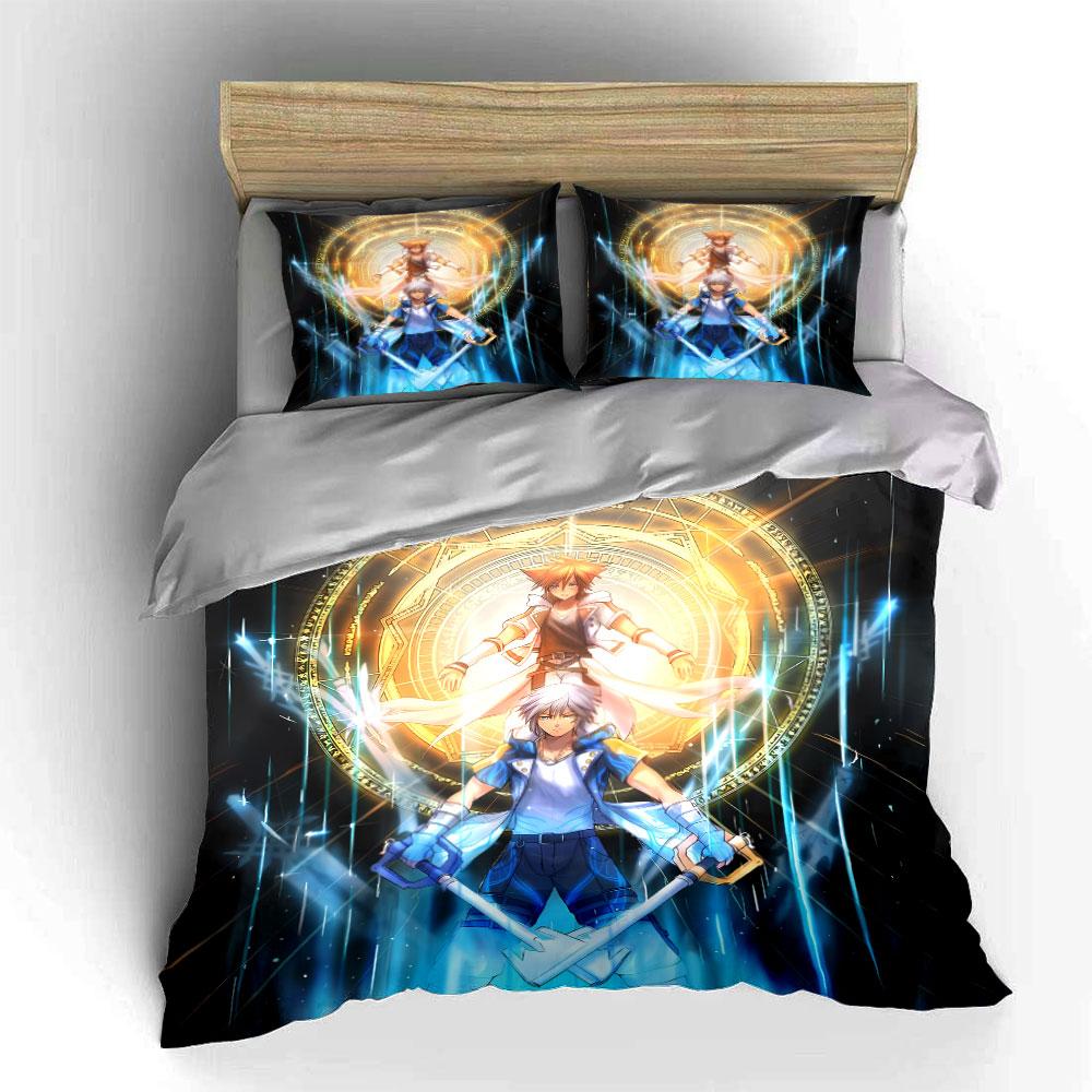 Characters with glowing swords. Bedding sets Duvet cover sets Duvet covers Pillowcases(1*Duvet Cover 2*Pillowcases without duvet insert)