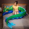 220cm Lifelike Plush Dragon Stuffed Chinese Mythological Creatures Fluffy Dragon Pillow Simulation Toys Kids Toys Home Decor