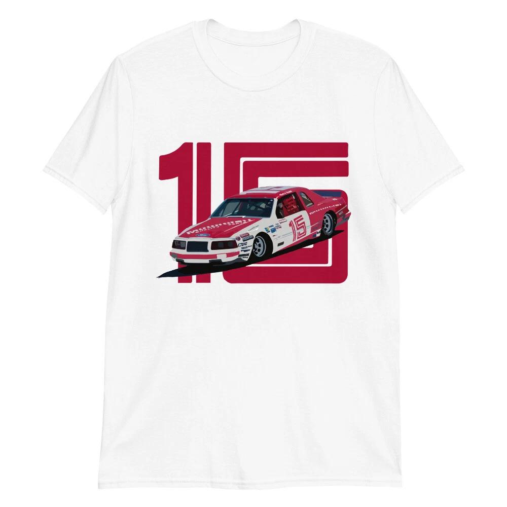 Ricky Rudd 1985 Thunderbird Winston Cup Car Short-Sleeve 100% Cotton T-shirt Mens Tees Top