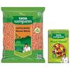 TATA Sampann Масур дал, целый, 1 кг и тата сампан чаат масала с натуральными маслами, приготовленный шеф-поваром Сандживом Капуром, 100 г