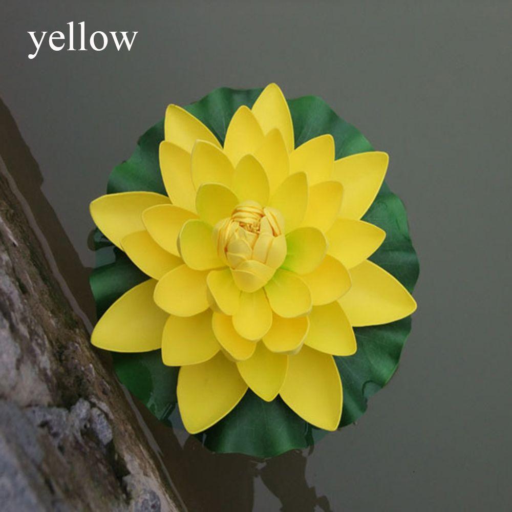 Plants Home Decoration Green Leaves Water Lily Simulation Artificial Lotus Flower Fake Plants