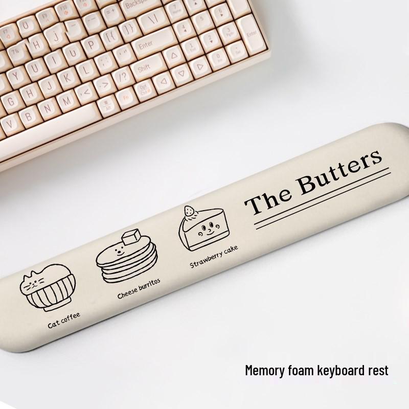 Креативный коврик для мыши с линейным рисунком и подставкой для запястья из пены с памятью