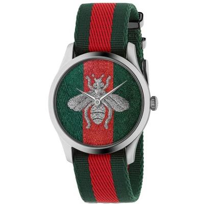 YA1264148 G-Timeless Bee Тканевый ремешок Мужские часы