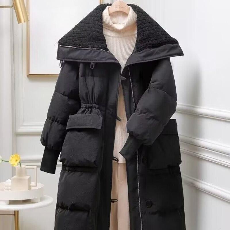 Down Jacket for Women Waterproof Parka Thicken Warm Long White Duck Parkas Light Luxury High-end Fashion Winter 2024